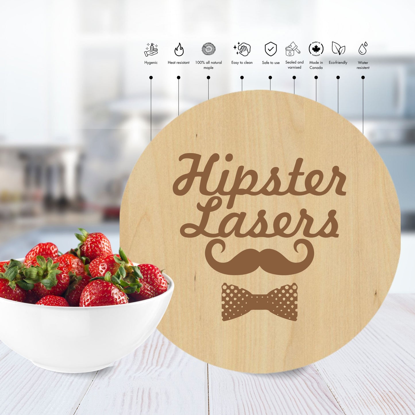 Butter Up Coasters - Premium Coasters from Hipster Lasers - Just $10! Shop now at Hipster Lasers