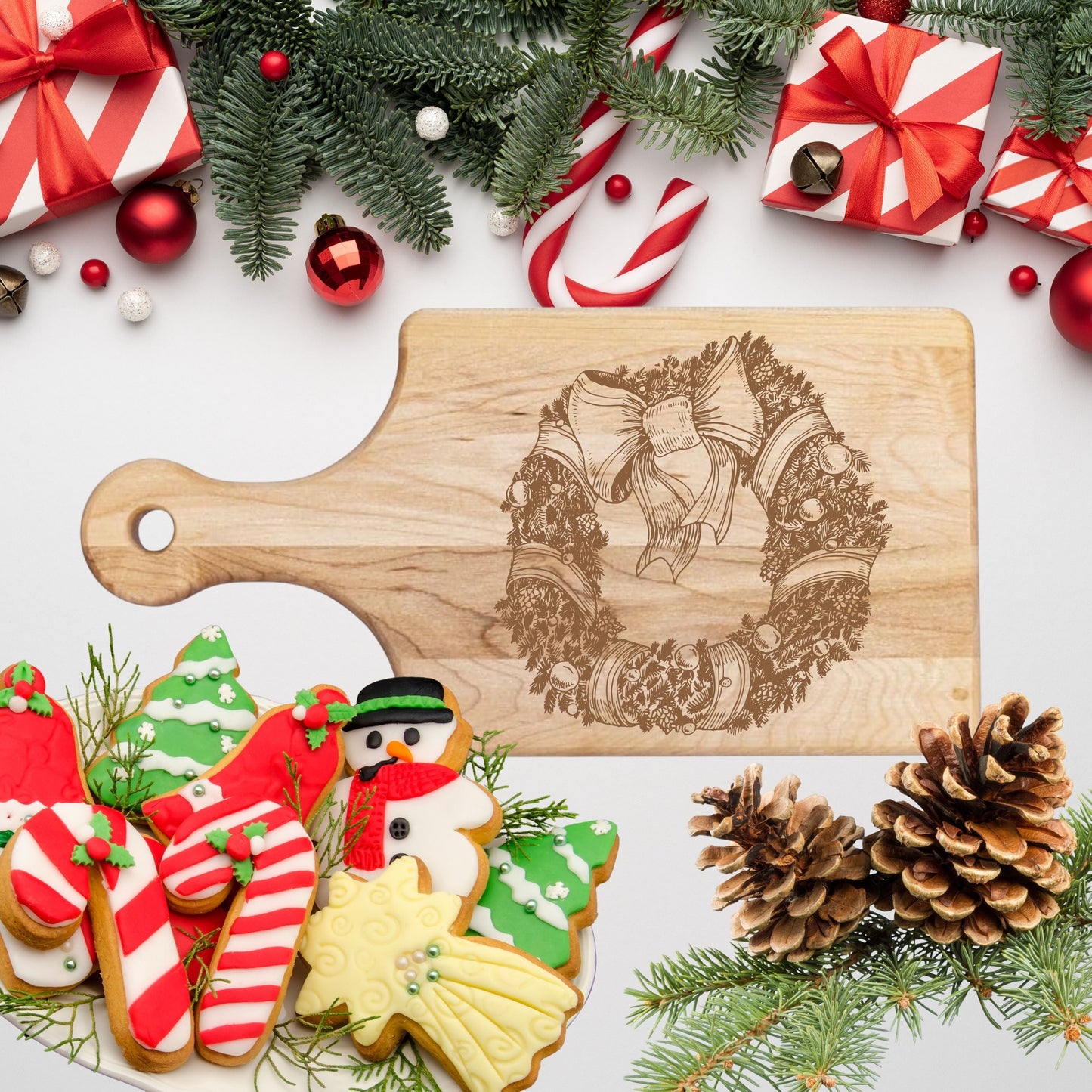 Copy of Snowman's Snack Cutting Board - Premium Cutting Boards from Hipster Lasers - Just $40! Shop now at Hipster Lasers