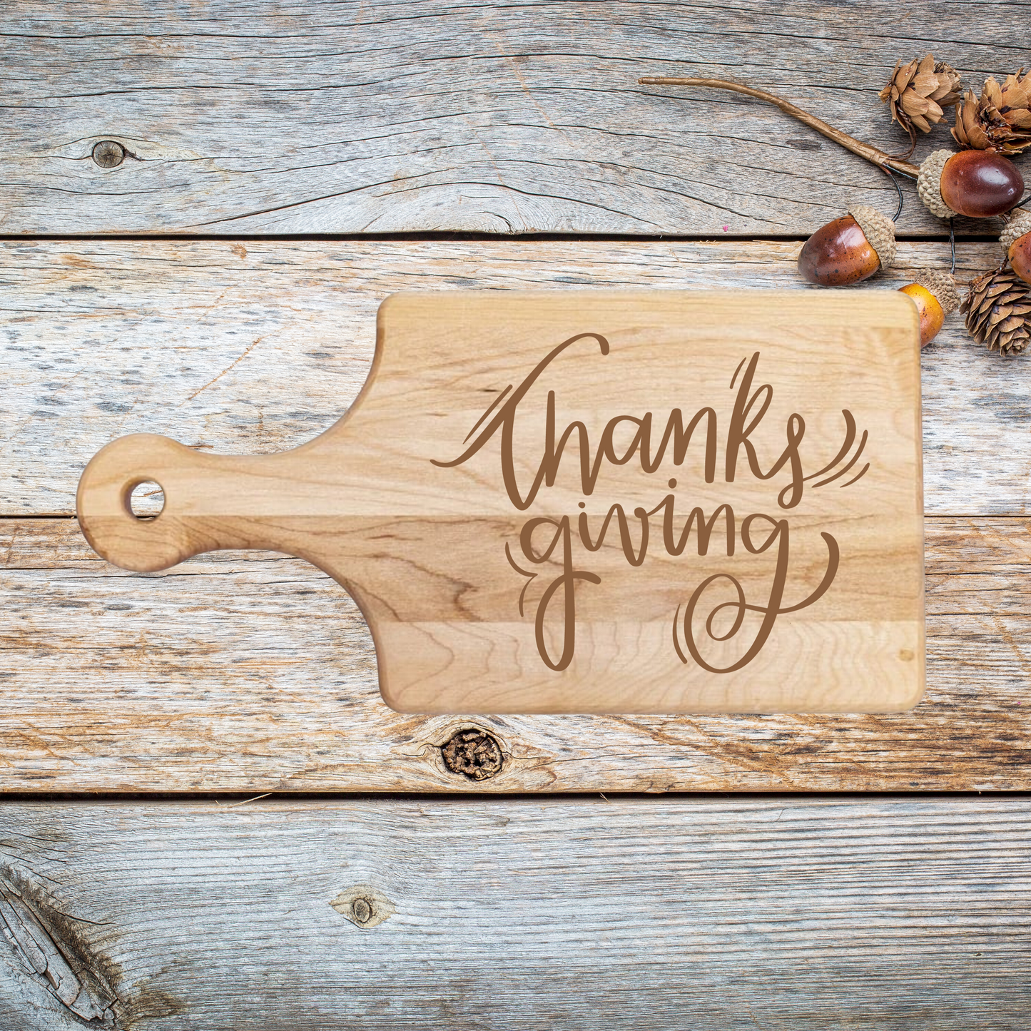 Thanksgiving Style Cutting Board - Premium Cutting Boards from Hipster Lasers - Just $70! Shop now at Hipster Lasers