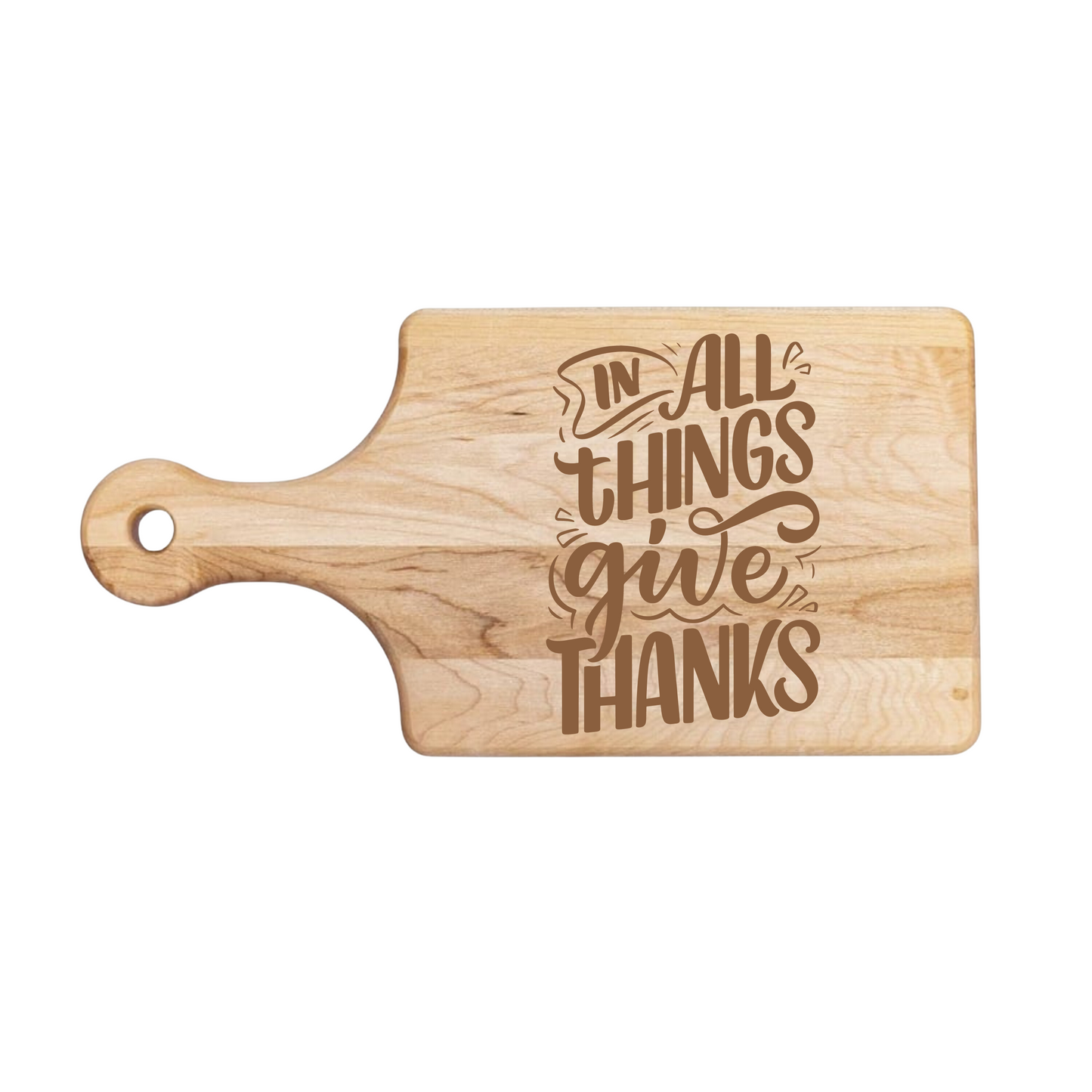 In All Things Give Thanks Cutting Board - Premium Cutting Boards from Hipster Lasers - Just $40! Shop now at Hipster Lasers