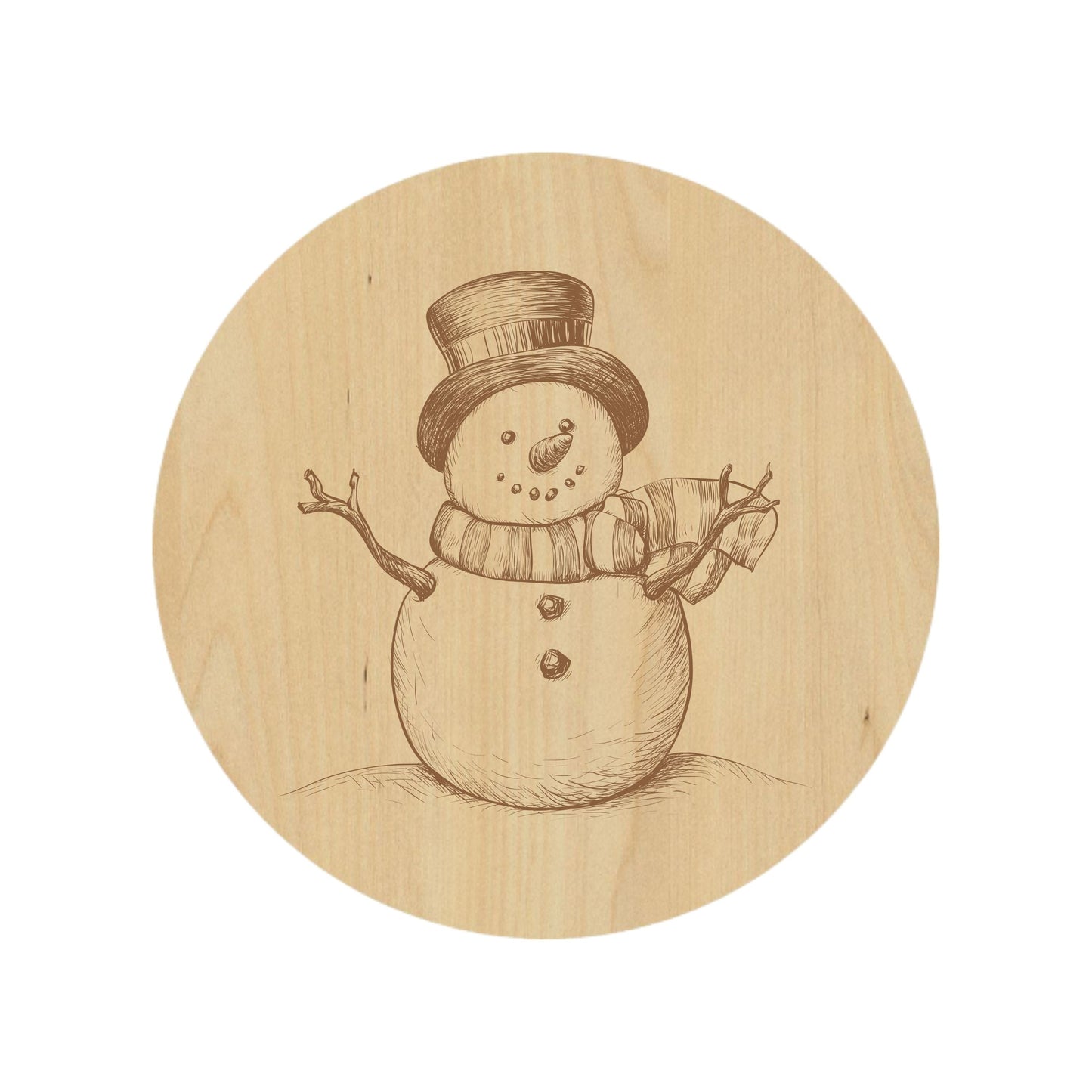 Jolly Snowman Coaster - Premium Coasters from Hipster Lasers - Just $10! Shop now at Hipster Lasers