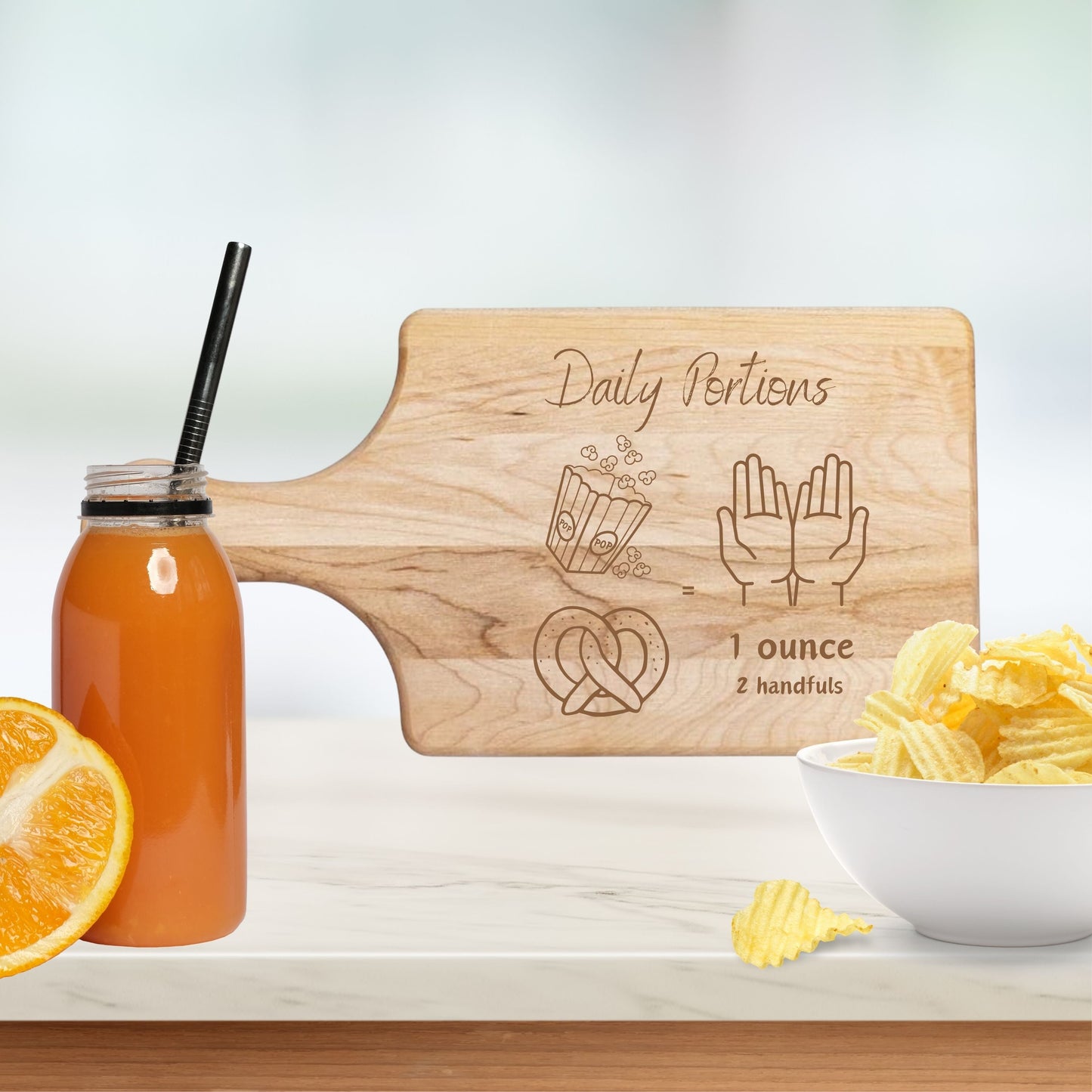 Snacking Portions Board - Premium Cutting Boards from Hipster Lasers - Just $40! Shop now at Hipster Lasers