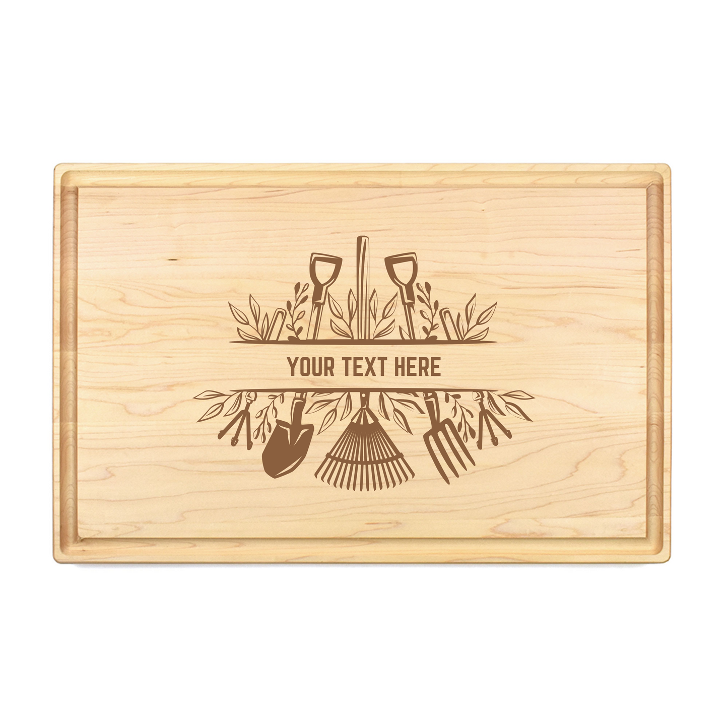 Custom Garden Treasures Cutting Board - Premium Cutting Boards from Hipster Lasers - Just $90! Shop now at Hipster Lasers