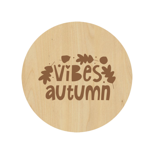 Autumn Vibes Coaster - Premium Coasters from Hipster Lasers - Just $10! Shop now at Hipster Lasers