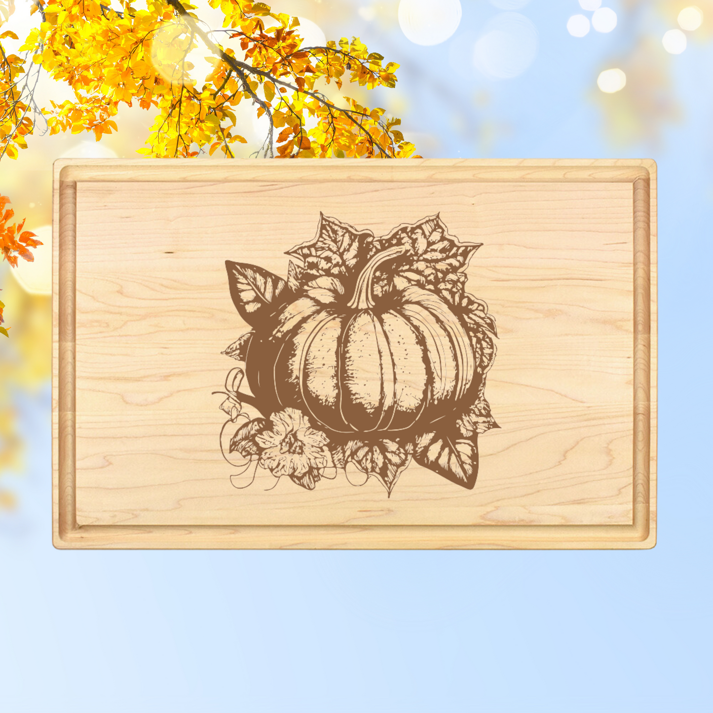 Pumpkin Love Cutting Board - Premium Cutting Boards from Hipster Lasers - Just $40! Shop now at Hipster Lasers