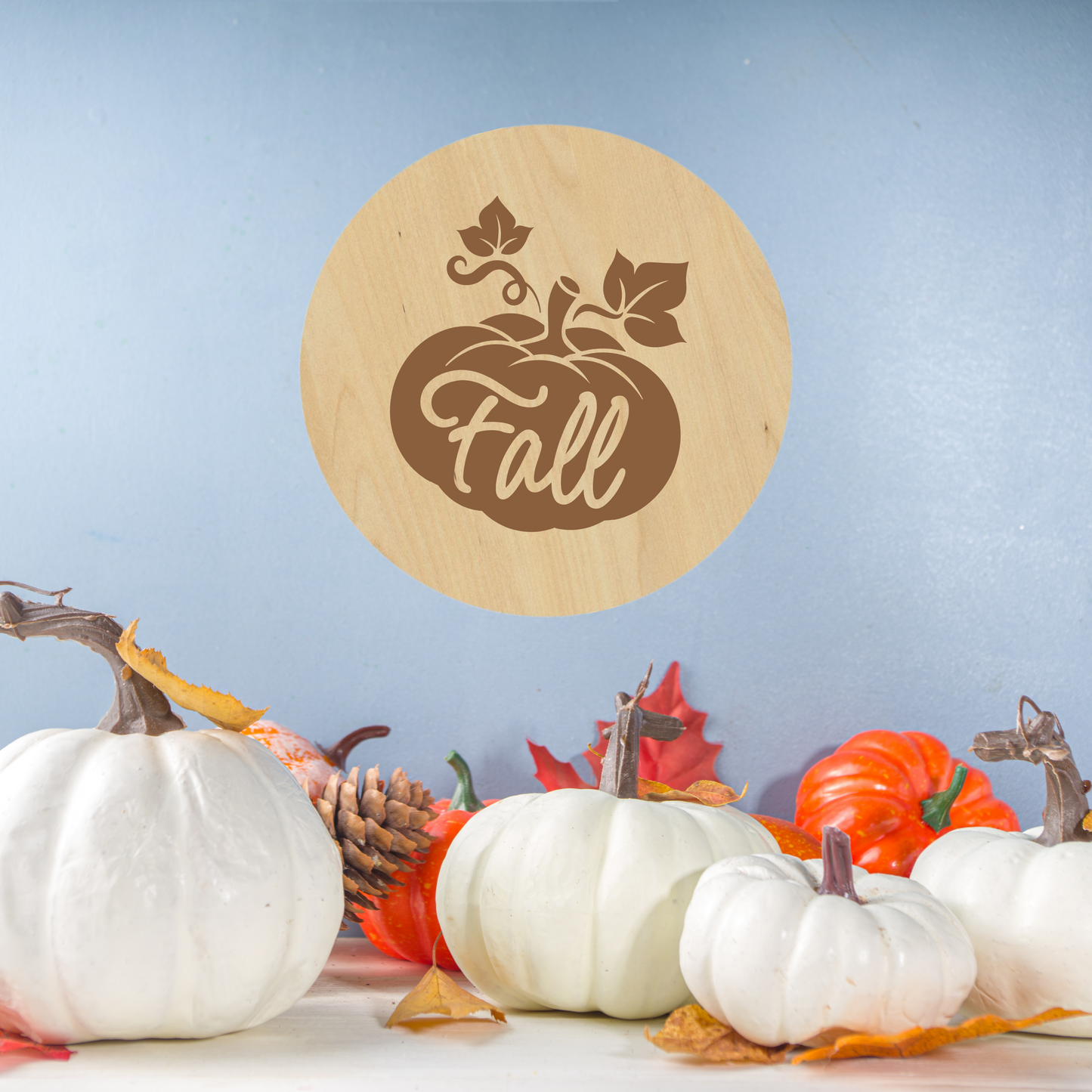 Fall Pumpkin Coaster - Premium Coasters from Hipster Lasers - Just $10! Shop now at Hipster Lasers