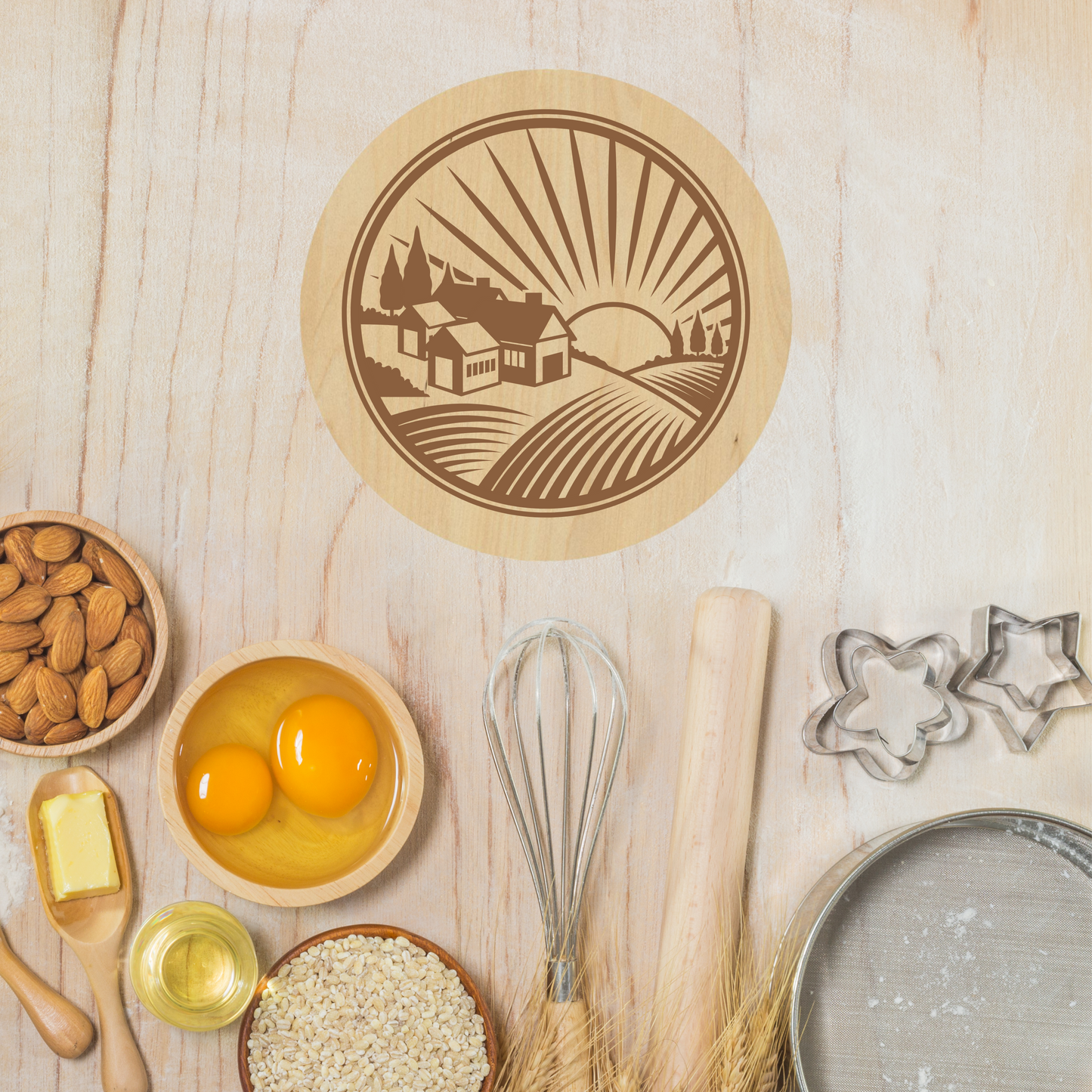 Country Bliss Coaster - Premium Coasters from Hipster Lasers - Just $10! Shop now at Hipster Lasers