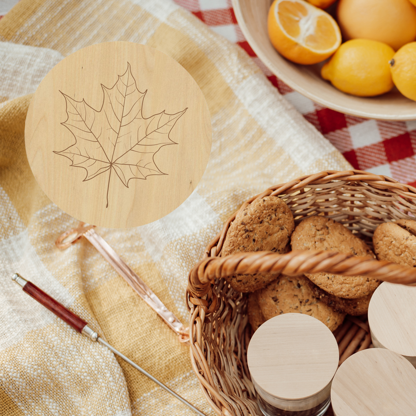 Canadian Maple Leaf Coaster Set - Premium Coasters from Hipster Lasers - Just $40! Shop now at Hipster Lasers
