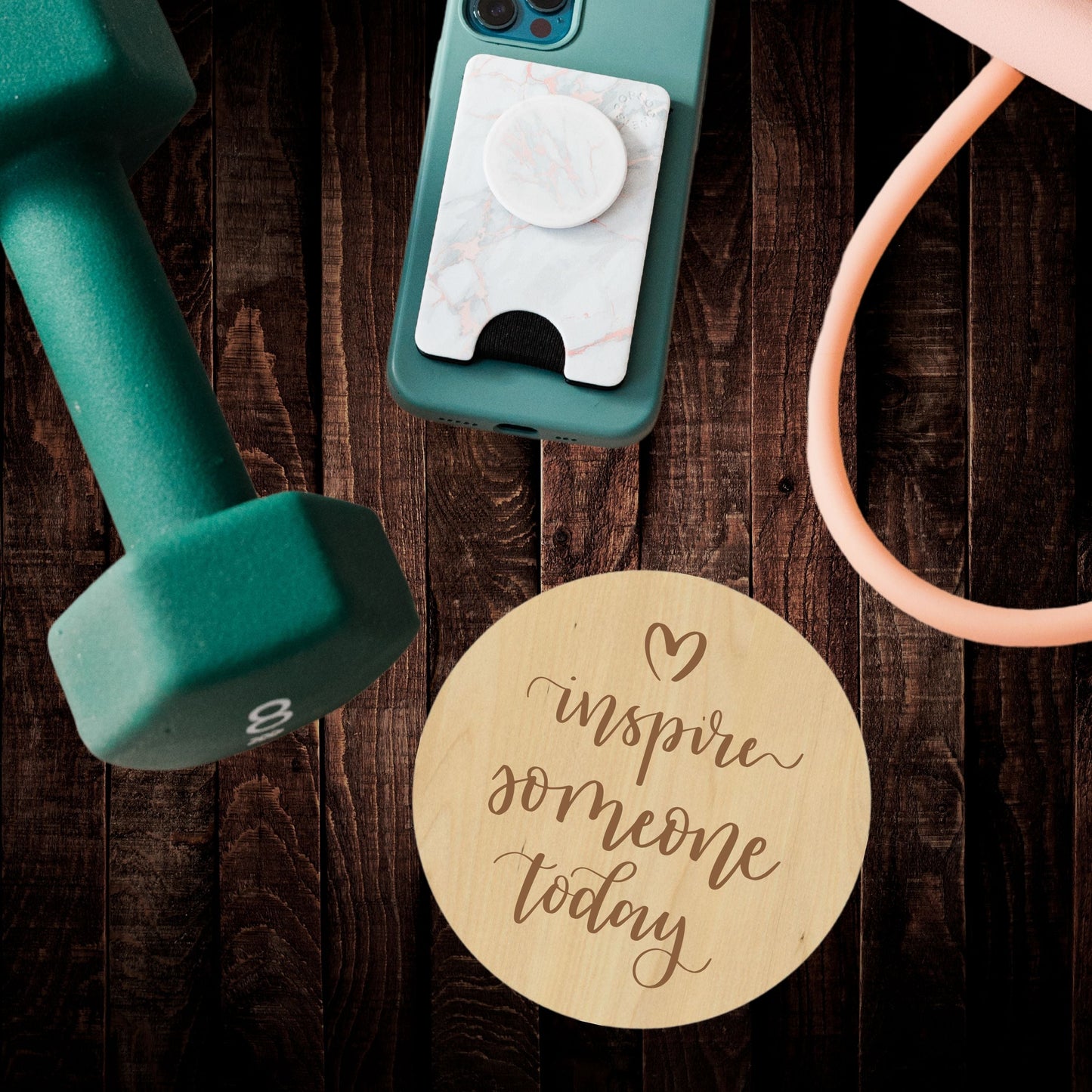 Inspire Someone Today Coaster - Premium Coasters from Hipster Lasers - Just $10! Shop now at Hipster Lasers