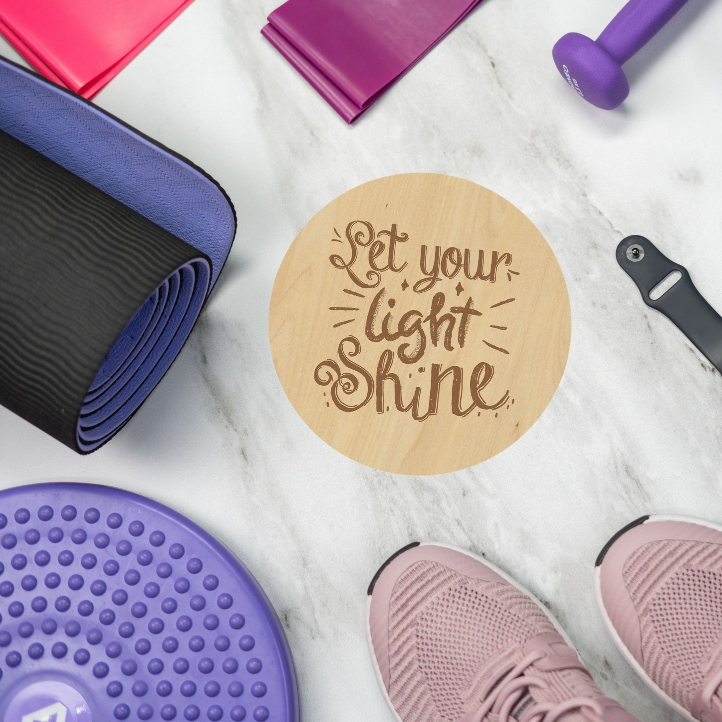 Let Your Light Shine Coaster - Premium Coasters from Hipster Lasers - Just $10! Shop now at Hipster Lasers