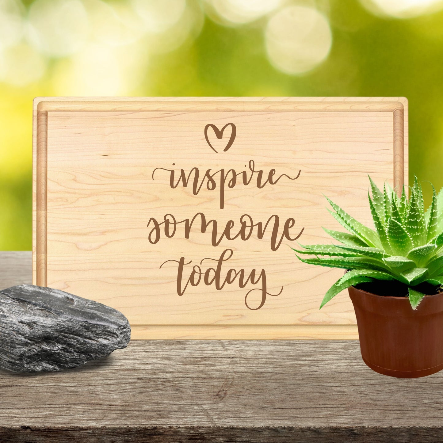Inspire Someone Today Cutting Board - Premium Cutting Boards from Hipster Lasers - Just $40! Shop now at Hipster Lasers