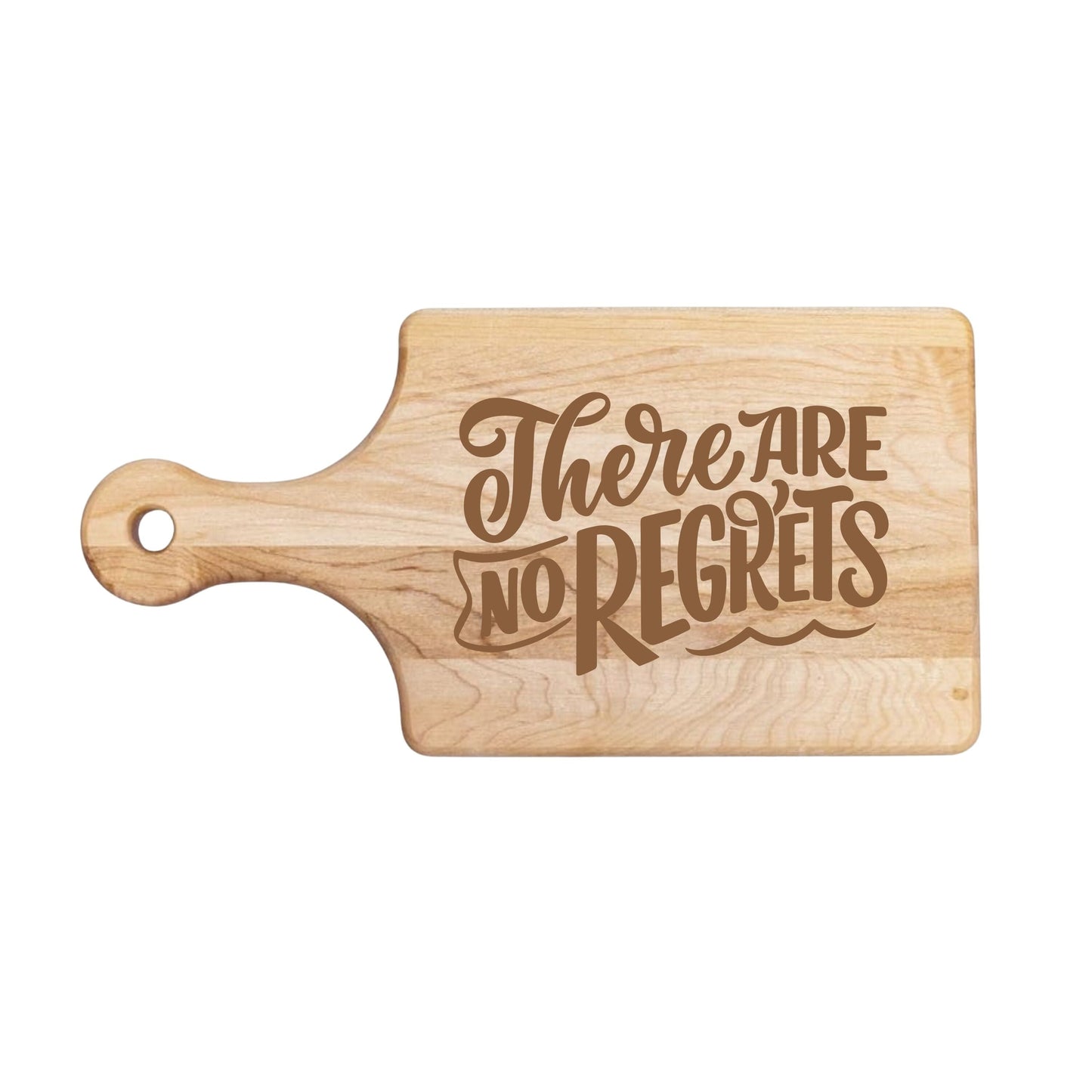 No Regrets Cutting Board - Premium Cutting Boards from Hipster Lasers - Just $40! Shop now at Hipster Lasers