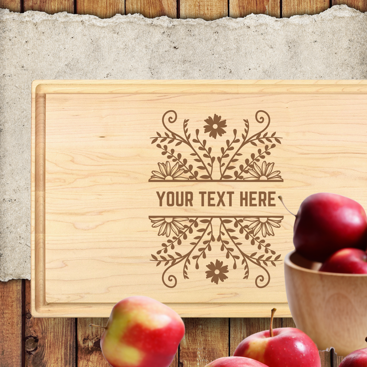 Custom Country Design Cutting Board - Premium Cutting Boards from Hipster Lasers - Just $90! Shop now at Hipster Lasers