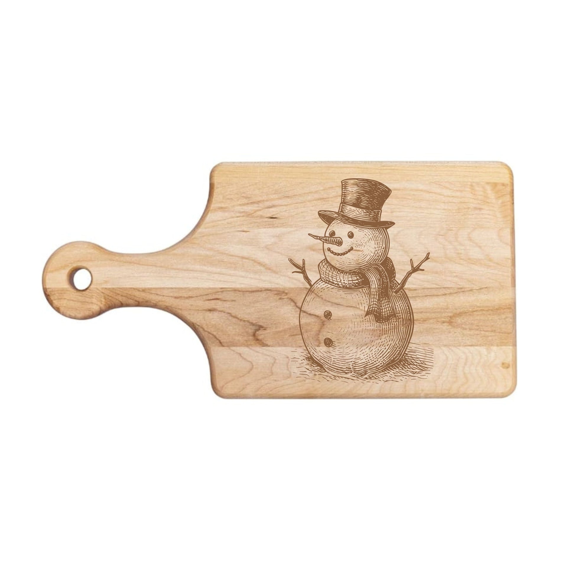 Snowman's Snack Cutting Board - Premium Cutting Boards from Hipster Lasers - Just $40! Shop now at Hipster Lasers