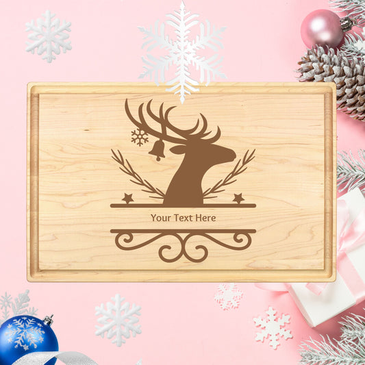 Custom Rudolph's Recipe Board - Premium Cutting Boards from Hipster Lasers - Just $90! Shop now at Hipster Lasers