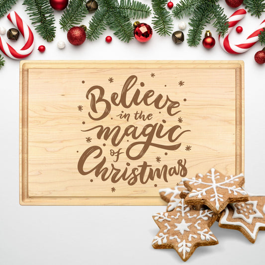 Believe In The Magic Cutting Board - Premium Cutting Boards from Hipster Lasers - Just $40! Shop now at Hipster Lasers