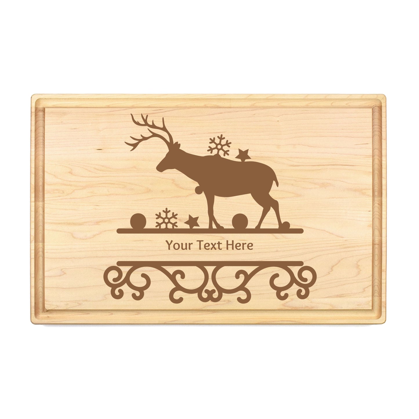 Custom Rudolph's Masterpiece Cutting Board - Premium Cutting Boards from Hipster Lasers - Just $90! Shop now at Hipster Lasers