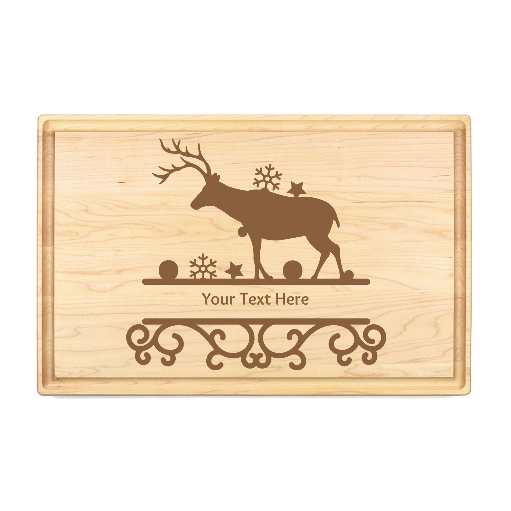 Custom Rudolph's Masterpiece Cutting Board - Premium Cutting Boards from Hipster Lasers - Just $90! Shop now at Hipster Lasers