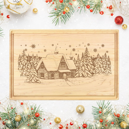 Winter Wonderland Cutting Board - Premium Cutting Boards from Hipster Lasers - Just $40! Shop now at Hipster Lasers