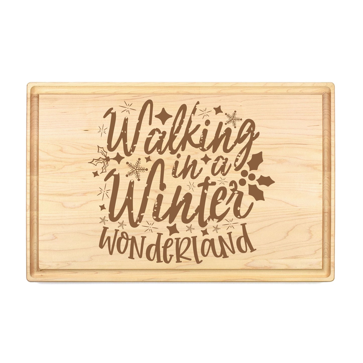 Winter Wonderland Strolls Cutting Board - Premium Cutting Boards from Hipster Lasers - Just $40! Shop now at Hipster Lasers