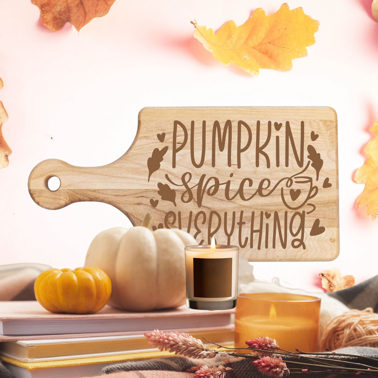 Pumpkin Spice & Everything Nice Bamboo Cutting Board