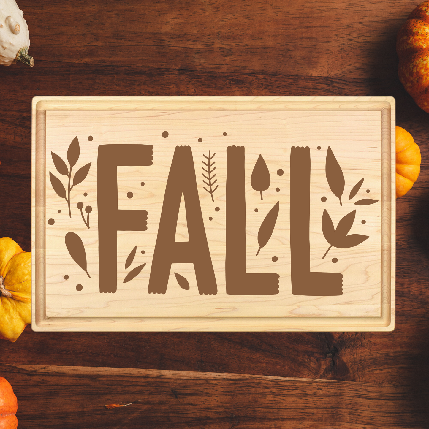 Fall Farmhouse Decor Cutting Board - Premium Cutting Boards from Hipster Lasers - Just $40! Shop now at Hipster Lasers