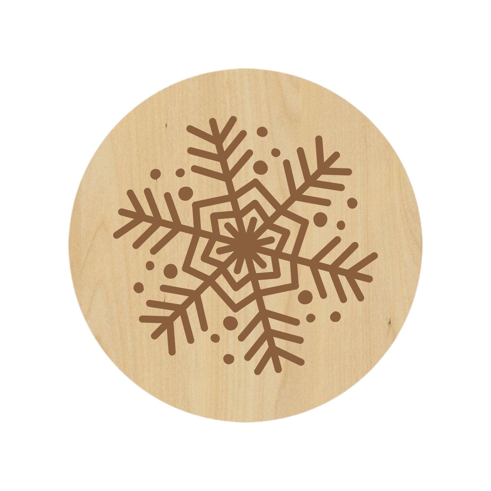 Snowflake Tidings Coaster - Premium Coasters from Hipster Lasers - Just $10! Shop now at Hipster Lasers