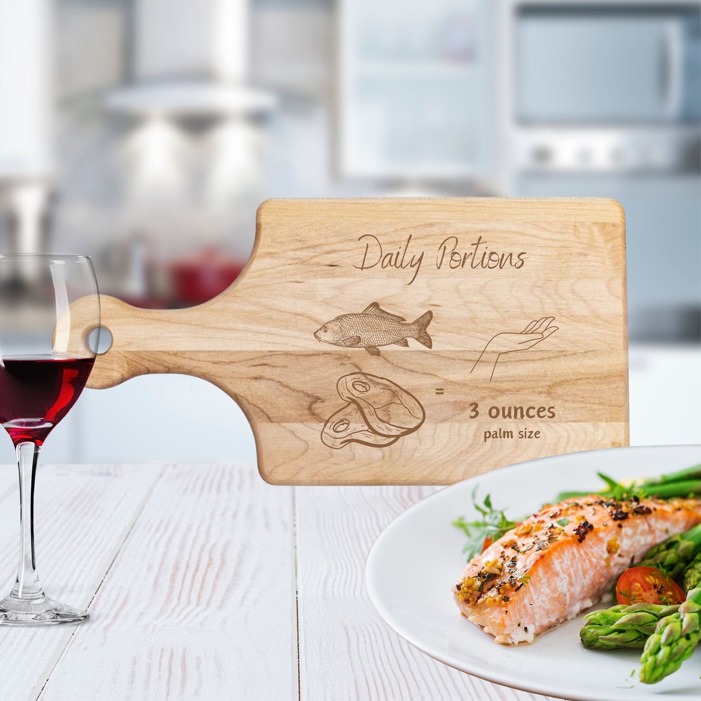 Daily Portions  Board - Premium Cutting Boards from Hipster Lasers - Just $40! Shop now at Hipster Lasers