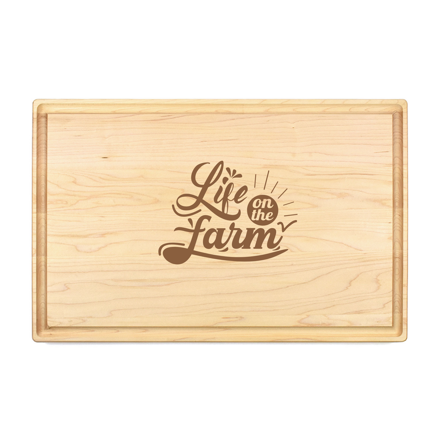 Life on the Farm Cutting Board - Premium Cutting Boards from Hipster Lasers - Just $90! Shop now at Hipster Lasers