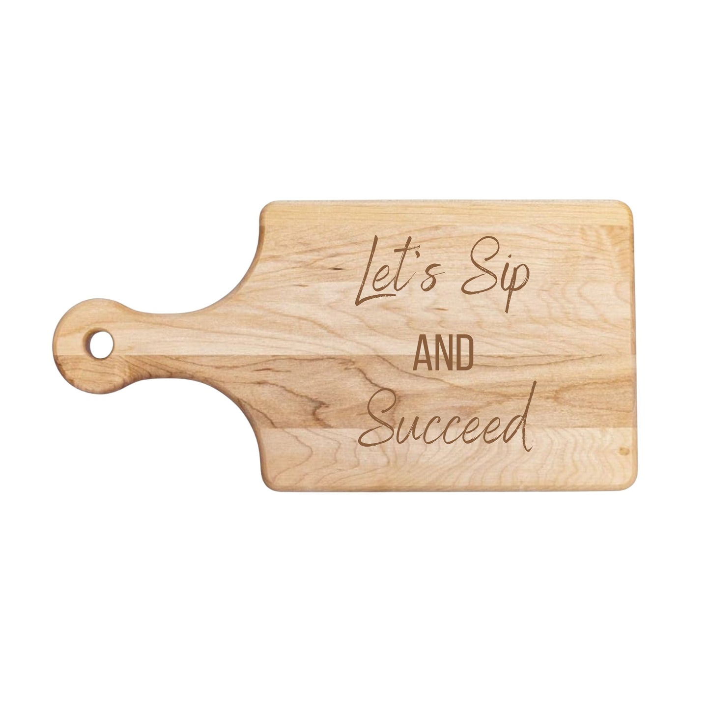 Let's Sip & Succeed Cutting Board - Premium Cutting Boards from Hipster Lasers - Just $40! Shop now at Hipster Lasers