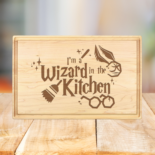 I'm A Wizard In The Kitchen - Premium Cutting Boards from Hipster Lasers - Just $70! Shop now at Hipster Lasers